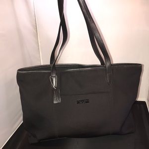 Vintage coach black nylon tote